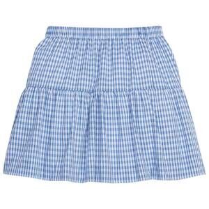 NEW LITTLE ENGLISH girl's gingham jillian skirt in blue